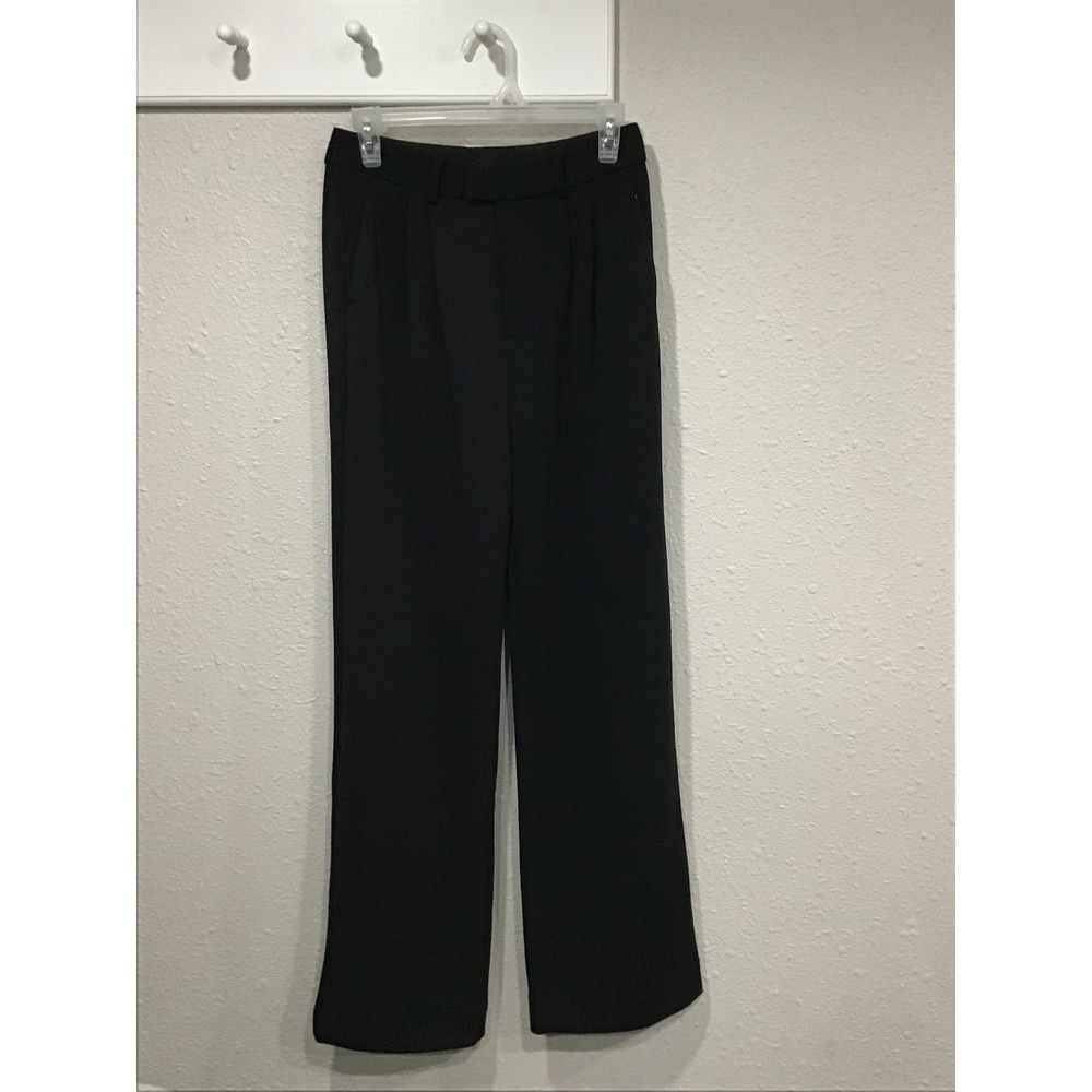 NWT Cuts Essential Pant Black Wide Leg High‎ Waist Workwear Minimalist Sz 4 Tall - Picture 3 of 7